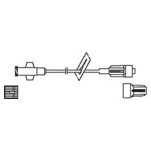 Codan IV Extension Extension Set 8" Male Luer Lock/Female Luer Lock Ea