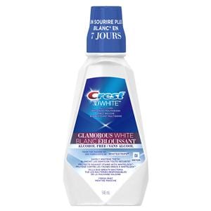 Crest 3D White Mouth Rinse 32 oz Mint 1% Hydrogen Peroxide 946ml/Bt