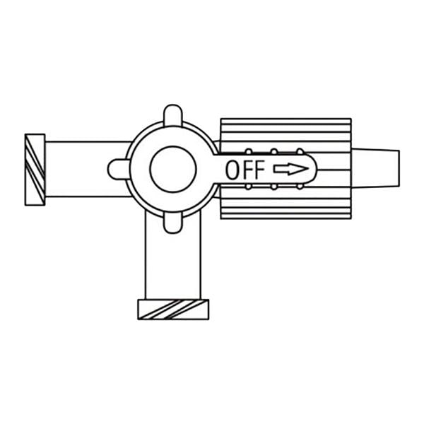 Discofix 3-Way Stopcock Stopcock Priming Volume 0.26mL 2 F LL 100/Ca