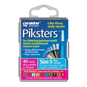 Piksters Interdental Brush Size 5 Blue 40/Bx