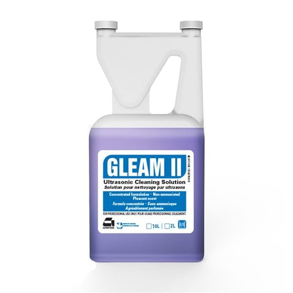 Gleam II Solution Nettoyant ultrasonique Bouteille Bouteille 2 L Agréable Ch.