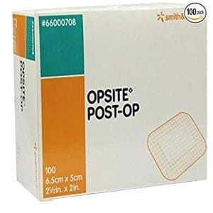 Opsite Pansement Film 6,5 cm x 5 cm Transparent 100/boîte