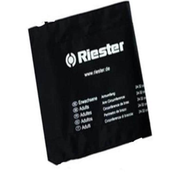 Riester Blood Pressure Cuff Black Latex Free Ea