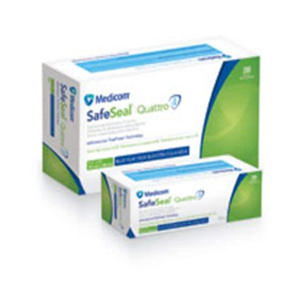 Medicom SafeSeal Quattro Sterilizer Pouch Safe Seal 5.25 in x 6.5 in 200/Bx, 10 BX/CA