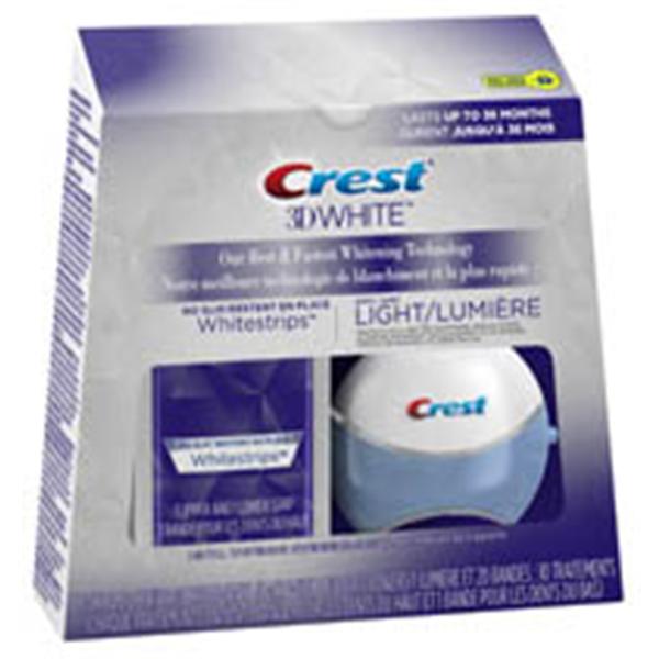 3d whitening strips with light