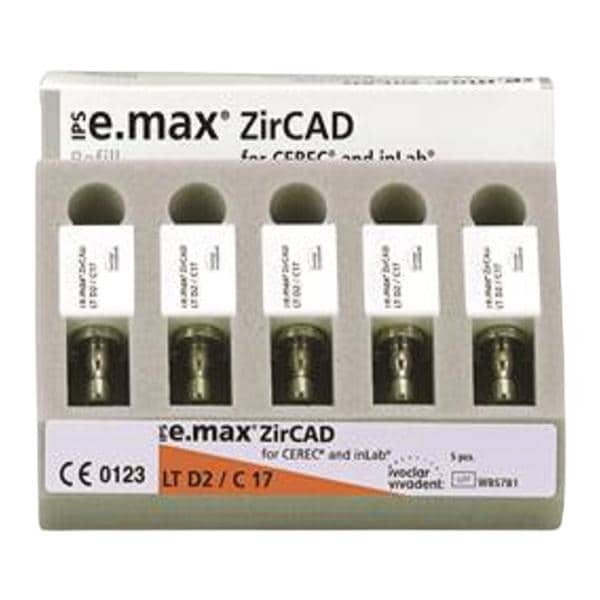 IPS e.max ZirCAD LT Milling Blocks C17 D2 For CEREC 5/Bx