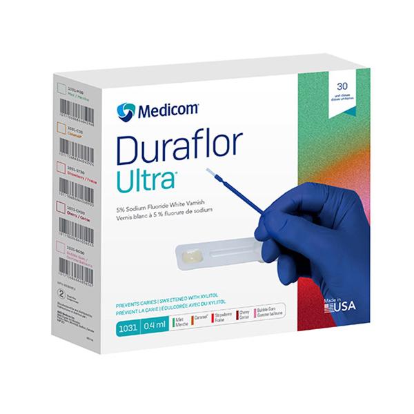 Duraflor Ultra Varnish UD 5% Sodium Fluoride 0.4 mL Strawberry White 30/Bx