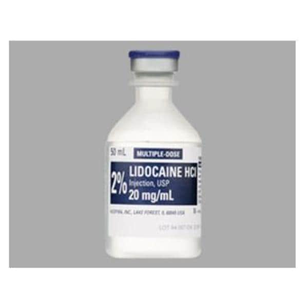 Lidocaine HCl Injection Flacon 2% 10/boîte