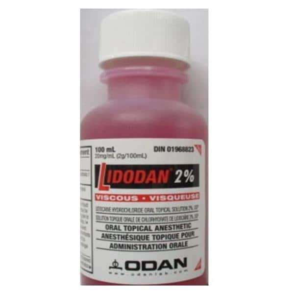 Lidocaine Topical Solution 2% Topical Anesthetic Bottle 100mL Ea