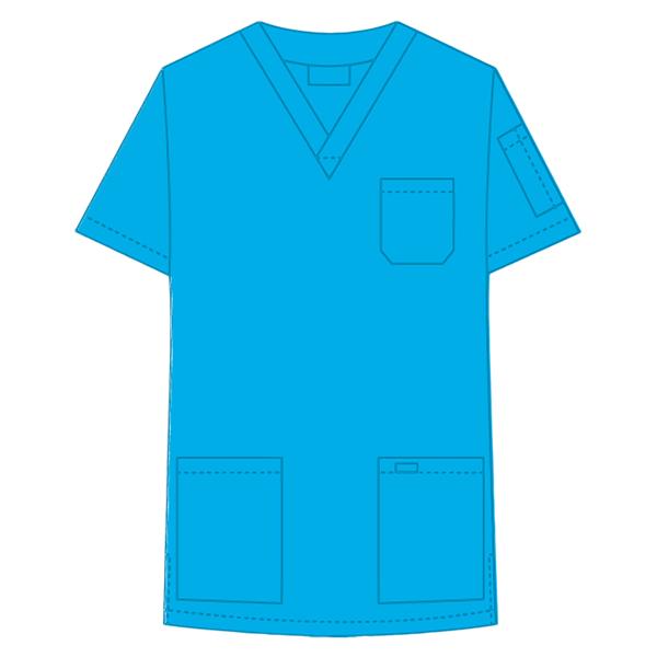 Mobb Top Scrub Unisex 2X Large Aqua Ea