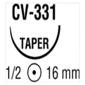 Suture 5-0 Polyester CV-331 Ti-Cron Black 30" Braid Ca