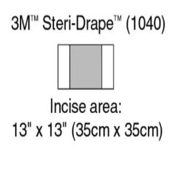 Steri-Drape Champ À inciser 13 po x 13 po Transparent 4 boîtes/caisse