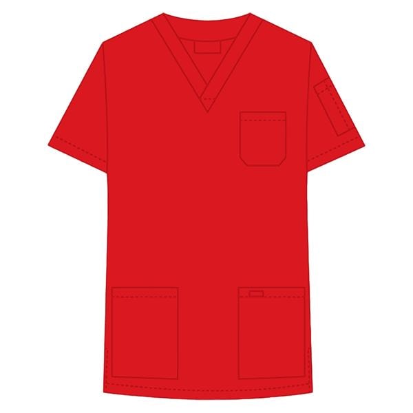 Mobb Top Scrub Unisex 4X Large Red Ea