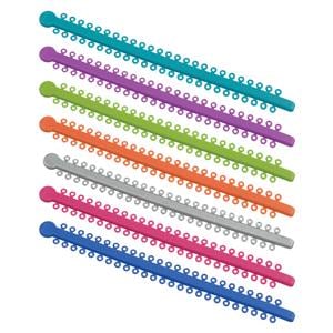 Ortho Technology Ligature Ties on Sticks 0.115 in Latex-Free Aqua 1008/Pk