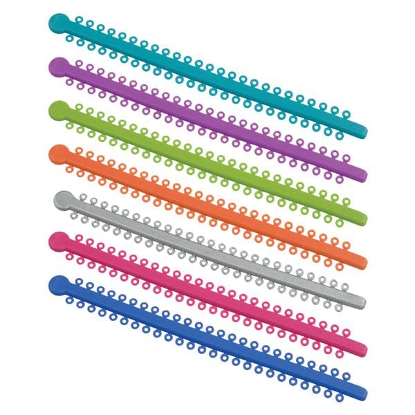 Ortho Technology Ligature Ties on Sticks 0.115 in Latex-Free Aqua 1008/Pk