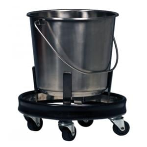 Bucket Kick Grafco Stainless Steel 12.5qt No Lid Silver Round Ea