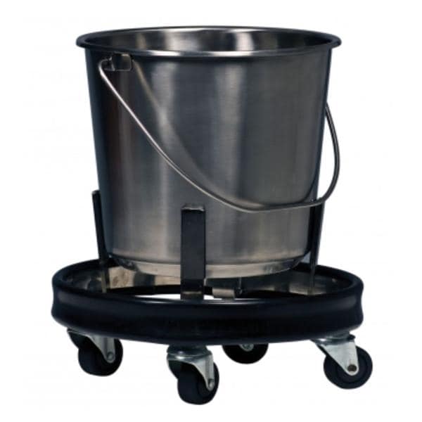 Bucket Kick Grafco Stainless Steel 12.5qt No Lid Silver Round Ea