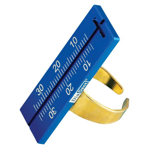 Dia-Endoring Finger Ruler 45 mm x 25 mm x 15 mm Ea