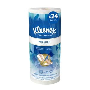 Kleenex Premiere Towel Roll Disposable Paper 1 Ply 11 in x 10.4 in White 24/Ca