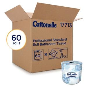 Kleenex Cottonelle Papier hygiénique Bl 451 feuilles/rouleau 2 épai 60 roul/cse