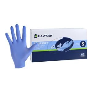 Aquasoft Exam Gloves Small Blue Non-Sterile