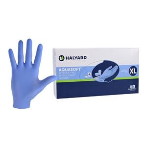 Aquasoft Exam Gloves X-Large Blue Non-Sterile