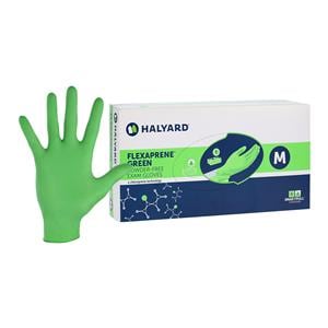 Flexaprene Green Exam Gloves Medium Green Non-Sterile