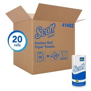 Scott Perforated Towel Roll Disposable Paper 1 Ply 11 in x 8.8 in White 20rl/Ca