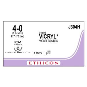 Vicryl Violet tress 4-0 RB-1 36/Boîte