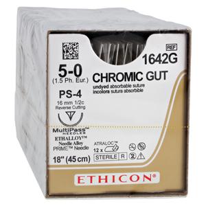 Catgut chrom Ethicon PS4 rév 12/Boîte