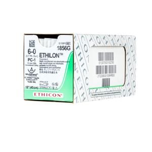 Suture 6-0 Nylon PC-1 Ethilon Black 18" Monofilament 12/Bx