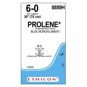 Suture Prolene Mono Bleu C2 36/Boîte