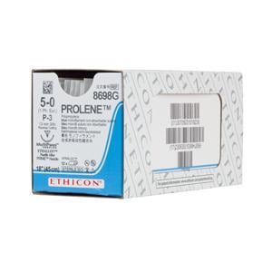 Prolene Suture 5-0 Polypropylene P-3 Blue 18" Monofilament 12/Bx