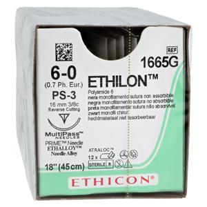 Ethilon Mono P-3 6-0 noire 12/Boîte