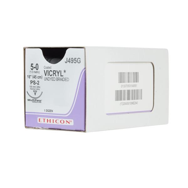 Suture Vicryl non teinte Ps-2 12/Boîte