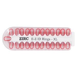 EZ-ID Anneaux pour instruments Très grand Rouge 25/paquet