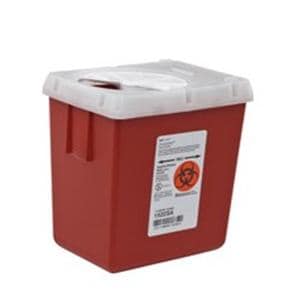 Contenant de stérilisation Objets tranchants 2,2qt Rouge/Transparent Ch., 60 EA/CA