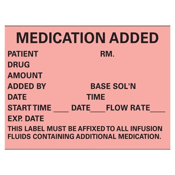 Label Medication Added 1-3/4x2-1/2" 1000/Rl