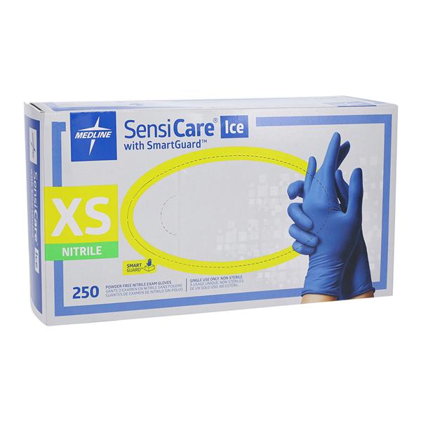 SensiCare Ice Exam Gloves X-Small Violet Blue Non-Sterile