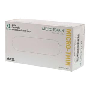 Micro-Touch Micro-Thin Exam Gloves X-Large Blue Non-Sterile