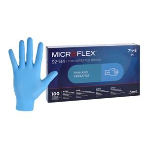 Microflex 92-134 Exam Gloves Medium Light Blue Non-Sterile