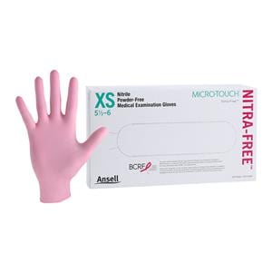 Micro-Touch NitraFree Nitrile Gants Très petit Non stérile Rose 100/boîte