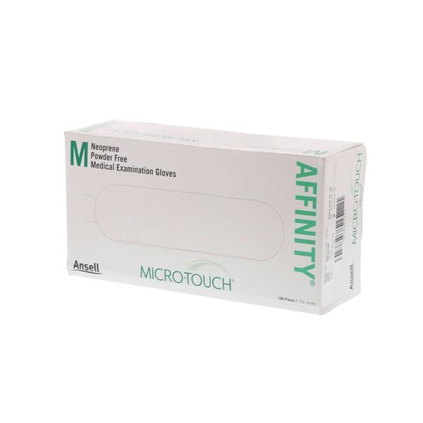 Micro-Touch Affinity Exam Gloves Medium Green Non-Sterile