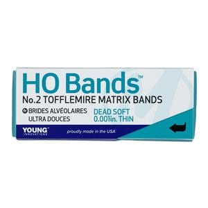 HO Bands Bande pour matrice Tofflemire ultradouce 2 MOD 0,001 po 100/paquet