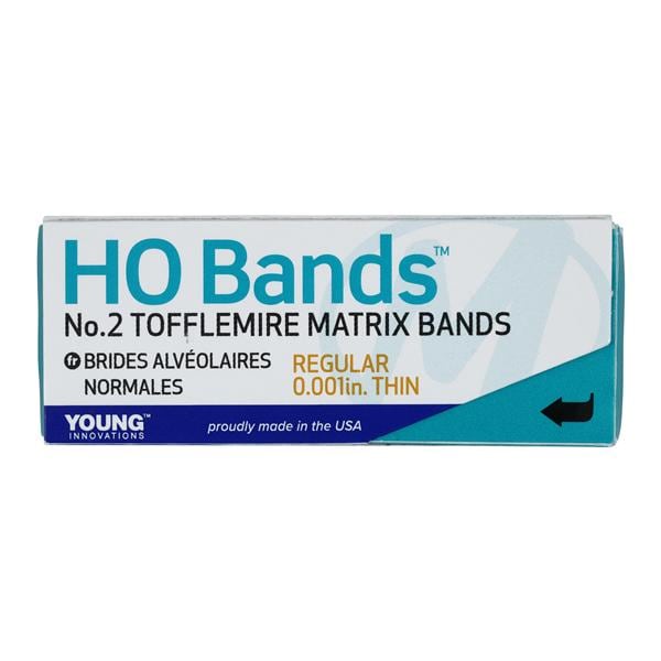 HO Bands Bande pour matrice Tofflemire 2 MOD 0,001 po 100/paquet