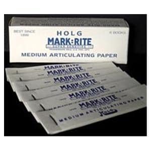 Holg MARK:RITE Articulating Paper Strips Thin Blue Booklet Bx