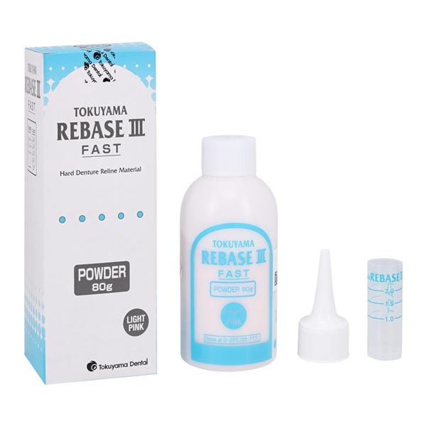 Rebase III Reline Material Rebase Repair Heat Cure Light Pink Bt