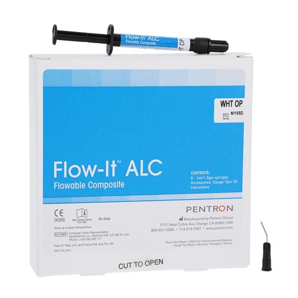 Flow It ALC Flowable Syringe White Opaque Value Pack 6/Pk