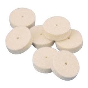 Felt Wheels Pin Hole Center Soft 1" x 1/4" 24/Bx