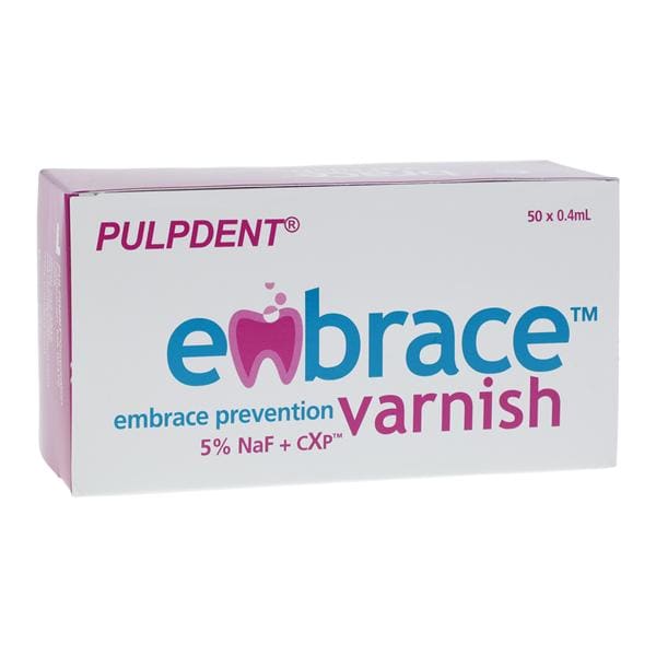 Embrace Fluoride Unit Dose 5% NaF 0.4 mL Bubblegum 50/Bx